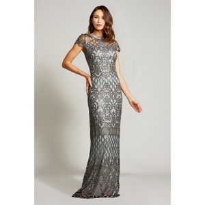 Tadashi Shoji Sequin Embroidered Gown